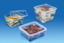 ALPHAFORM Boîte avec couvercle rectangulaire transparent 17,5x15,9x11,7 cm 180 cl Prestipack (30 pièces) New