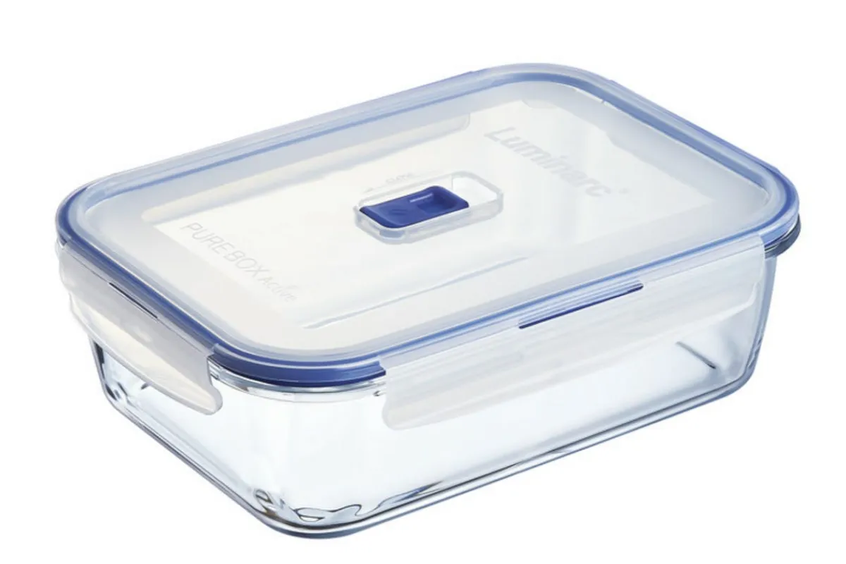 Boîte avec couvercle rectangulaire transparent verre trempé 24,1 cm Pure Box Active - LUMINARC New