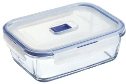 LUMINARC Boîte avec couvercle rectangulaire transparent verre trempé 20,55 cm Pure Box Active Discount