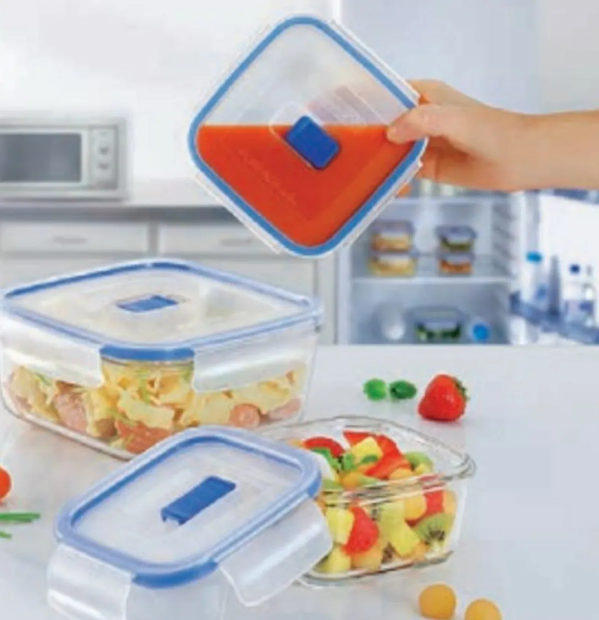 Boîte avec couvercle rond transparent verre trempé Ø 15,9 cm Pure Box Active - LUMINARC Clearance