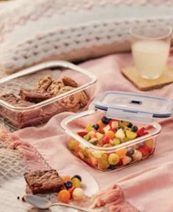 LUMINARC Boîte avec couvercle rond transparent verre trempé Ø 17,54 cm Pure Box Active Discount