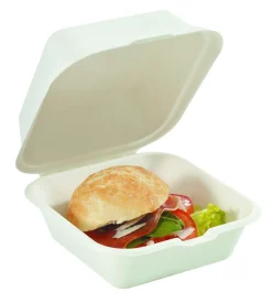 SOLIA Boîte à burger blanc 15x15x4,2 cm 450 ml (25 pièces) Online