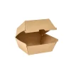 Boîte à burger marron 14x14x8,4 cm (55 pièces) - DUNI Discount