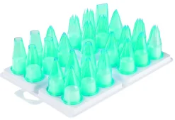 Aucune Boîte de 24 douilles pâtissières plastique Ø 3,5 cm 6 cm (24 pièces) Best