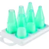 Boîte de 6 douilles unies plastique Ø 3,5 cm 6 cm (6 pièces) - Aucune Sale