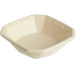 Boîte octogonal beige 15,2x15,2x3,8 cm 40 cl Octabagasse (50 pièces) - DUNI Hot