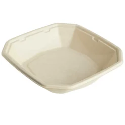 Boîte octogonal marron 22,4x22,4x4,2 cm 100 cl Octabagasse (50 pièces) - DUNI Best