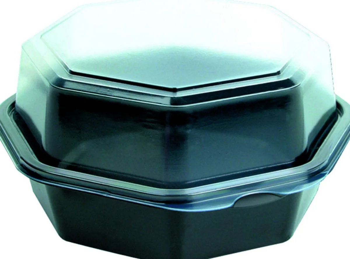 DUNI Boîte octogonal noir 16x16x8 cm 58 cl Octaview (35 pièces) Sale