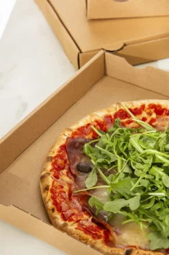 Boîte à pizza brun 29x29x4 cm (100 pièces) - EARTH ESSENTIALS New