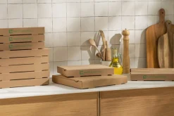 Boîte à pizza brun 29x29x4 cm (100 pièces) - EARTH ESSENTIALS New