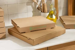 Boîte à pizza brun 29x29x4 cm (100 pièces) - EARTH ESSENTIALS New