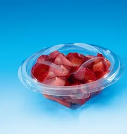 Boîte rond transparent Ø 15,5 cm 8,5 cm 50 cl Sekipack (50 pièces) - ALPHAFORM Clearance