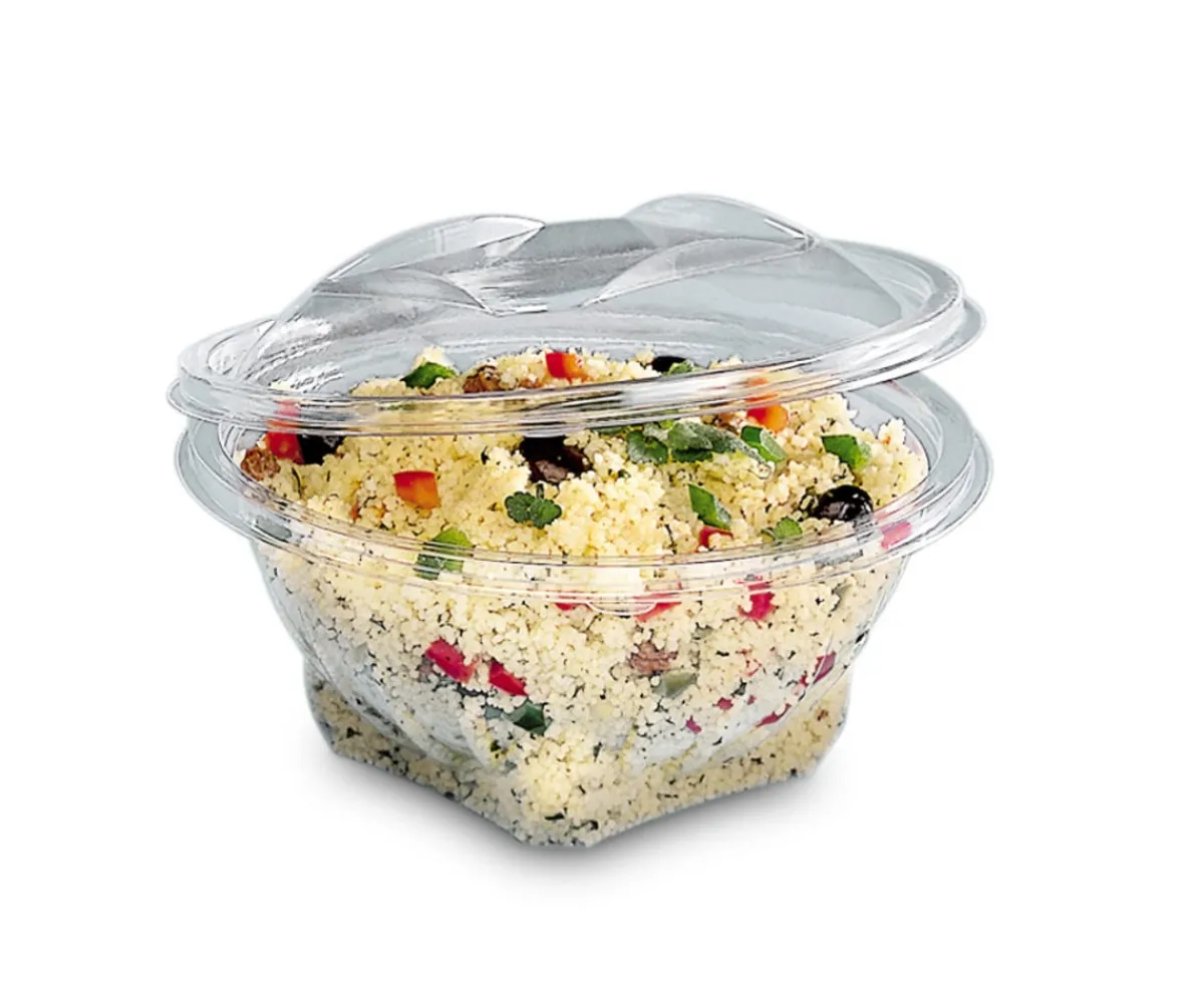 Boîte rond transparent Ø 15,5 cm 8,5 cm 50 cl Sekipack (50 pièces) - ALPHAFORM Clearance