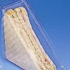 ALPHAFORM Boîte sandwich triangle transparent 18,5x7,8x9 cm Crudipack (50 pièces) New