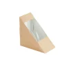 PRO.MUNDI Boîte sandwich triangle 12,3x5,2x12,3 cm Oxstal (500 pièces)