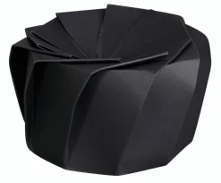 LELU Boîte traiteur rond noir Ø 12 cm 7 cm 650 ml Lotus (100 pièces) Online