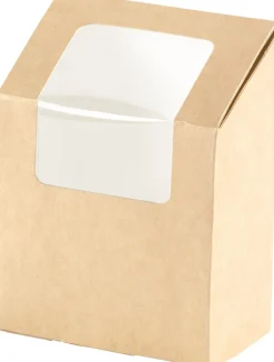 Boîte à wrap rectangulaire marron 9x5x13 cm 55 cl (1000 pièces) - DUNI Discount