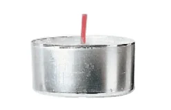Bougie chauffe plat rond blanc Ø 3,9 cm 2,2 cm (50 pièces) - SPAAS