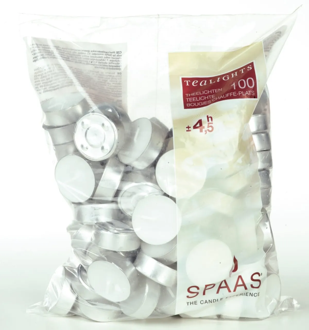 Bougie chauffe plat rond blanc Ø 3,9 cm 1,35 cm (100 pièces) - SPAAS Sale