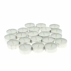 Bougie chauffe plat rond blanc Ø 3,9 cm 1,35 cm (100 pièces) - SPAAS Sale