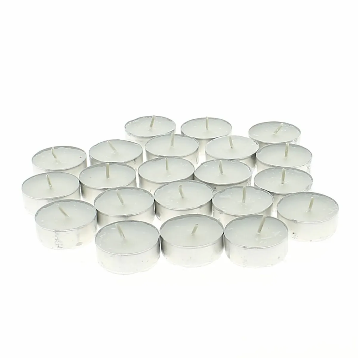 Bougie chauffe plat rond blanc Ø 3,9 cm 1,35 cm (100 pièces) - SPAAS Sale