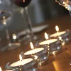 SPAAS Bougie chauffe plat rond blanc Ø 3,9 cm 1,6 cm (70 pièces) New
