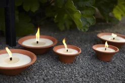 SPAAS Bougie conique blanc Ø 15 cm 6,5 cm Royal Flame Clearance