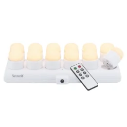 Bougies led blanches blanc Ø 4 cm 5 cm Amsterdam (12 pièces) - SECURIT Discount
