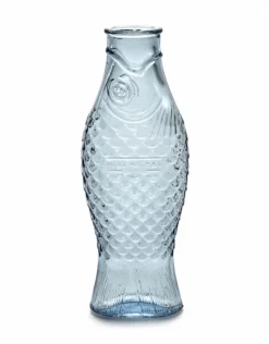 SERAX Bouteille irrégulier bleu verre 1 L Fish&fish Best