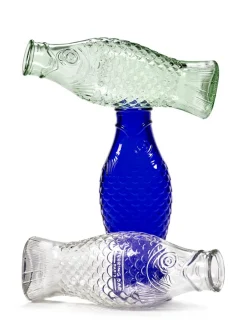 Bouteille irrégulier vert verre 1 L Fish&fish - SERAX New