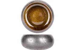 Bowl rond argent porcelaine Ø 15 cm Elements Mineral - PROOF Best