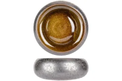 Bowl rond argent porcelaine Ø 20 cm Elements Mineral - PROOF Clearance