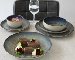 ACCOLADE Bowl rond bleu foncé porcelaine Ø 12 cm Seablue