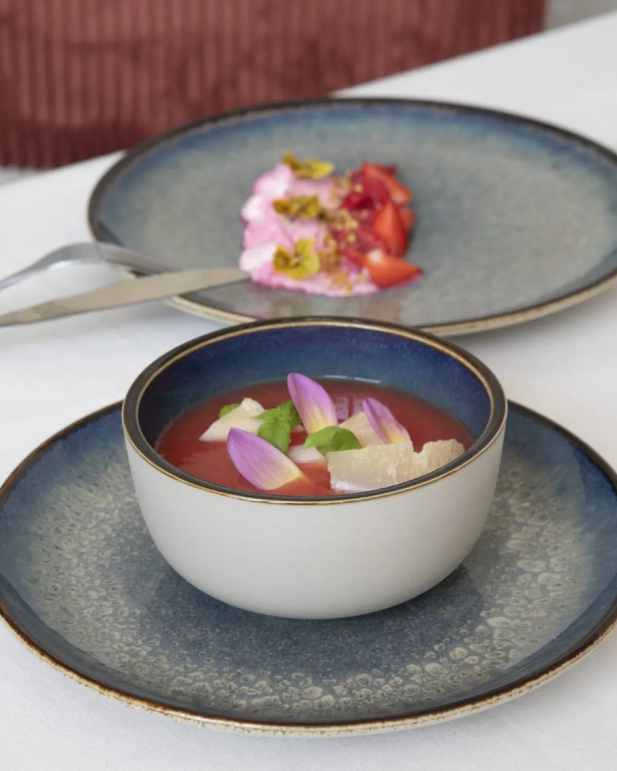 ACCOLADE Bowl rond bleu foncé porcelaine Ø 16 cm Seablue Sale