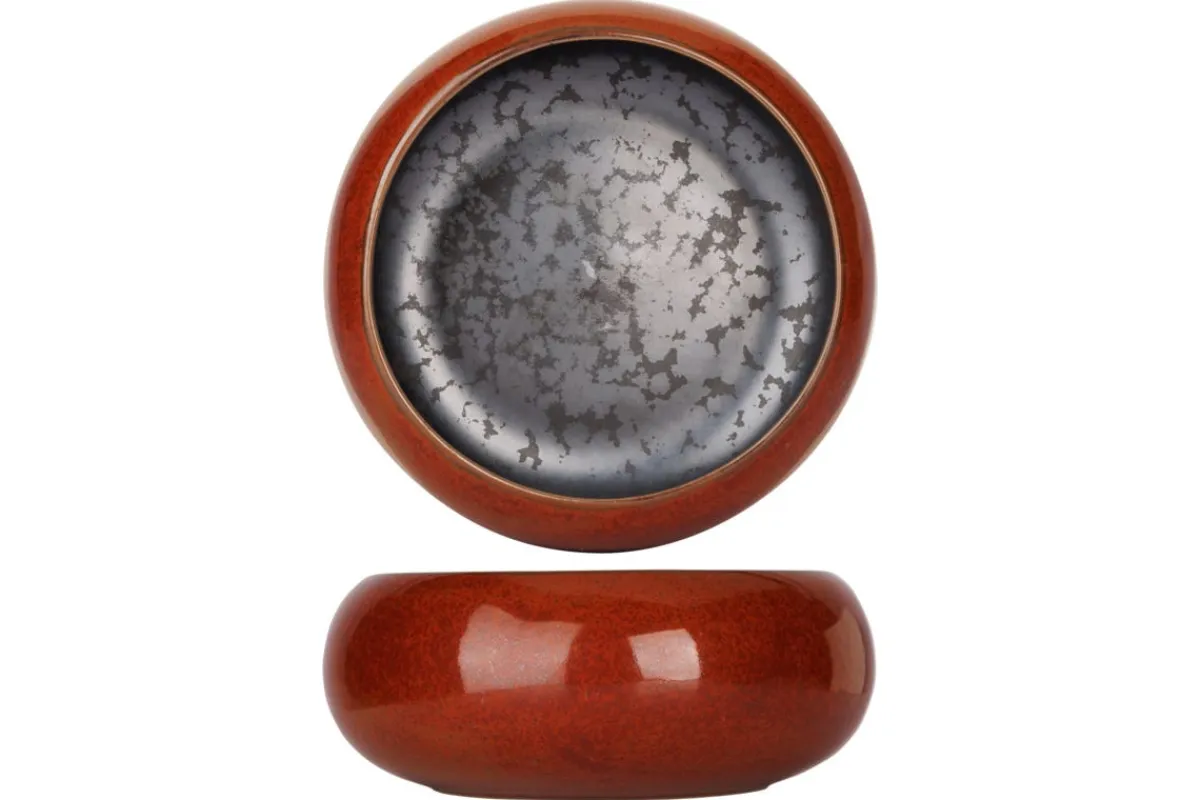 PROOF Bowl rond brun porcelaine Ø 13 cm Elements Maroon Outlet