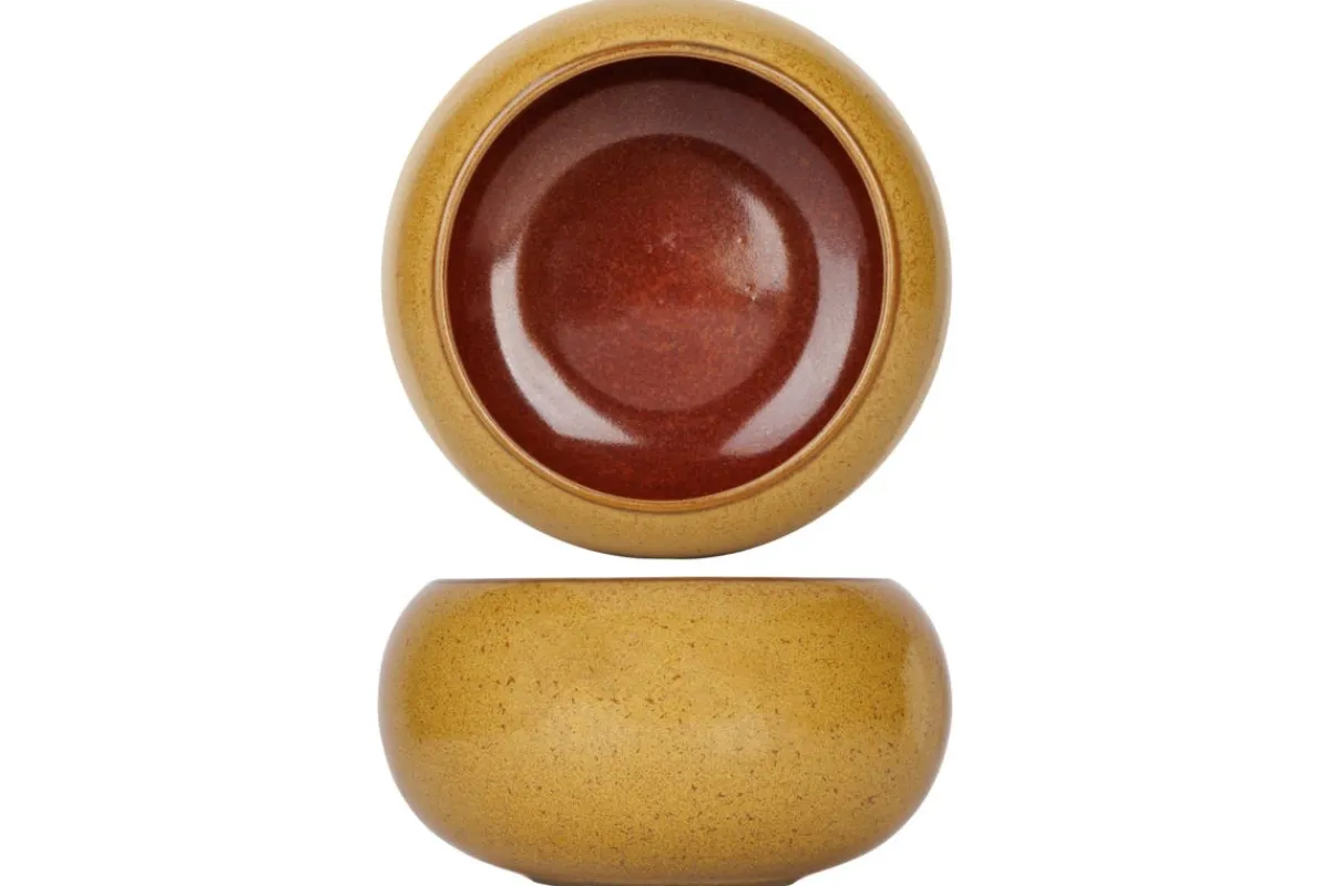 PROOF Bowl rond jaune porcelaine Ø 8 cm Elements Mustard Online