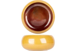 Bowl rond jaune porcelaine Ø 15 cm Elements Mustard - PROOF Discount