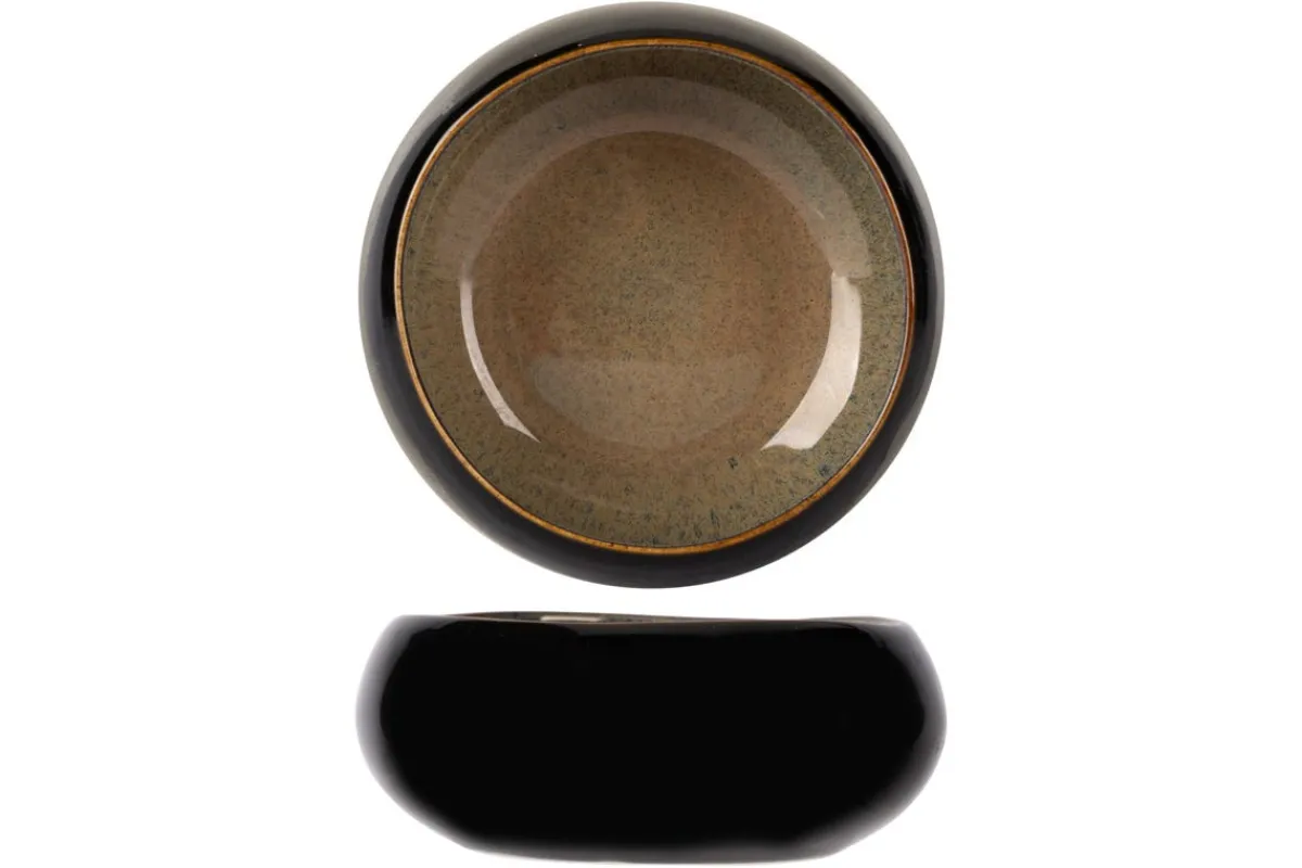 PROOF Bowl rond noir porcelaine Ø 12 cm Bogota Discount