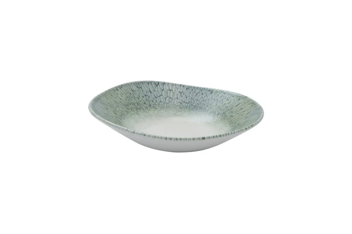 Bowl vert porcelaine Ø 20 cm Butterfly - DUDSON