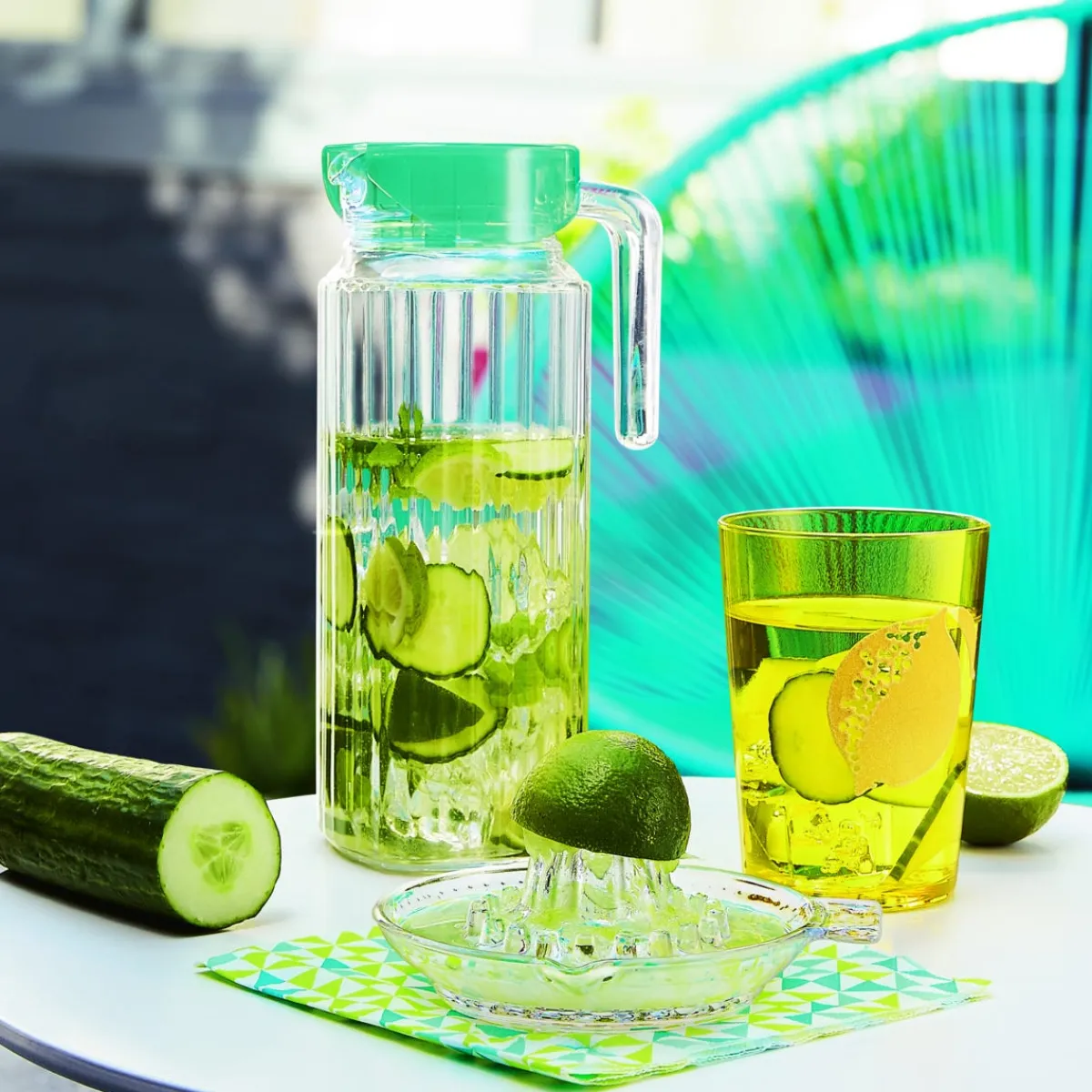 LUMINARC Broc avec couvercle hermétique transparent verre trempé Keep'n Box Discount