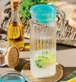 LUMINARC Broc avec couvercle hermétique transparent verre trempé Keep'n Box Discount