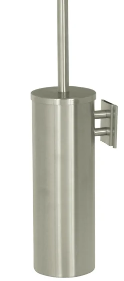 Brosse wc rond argent inox - PROBBAX Outlet