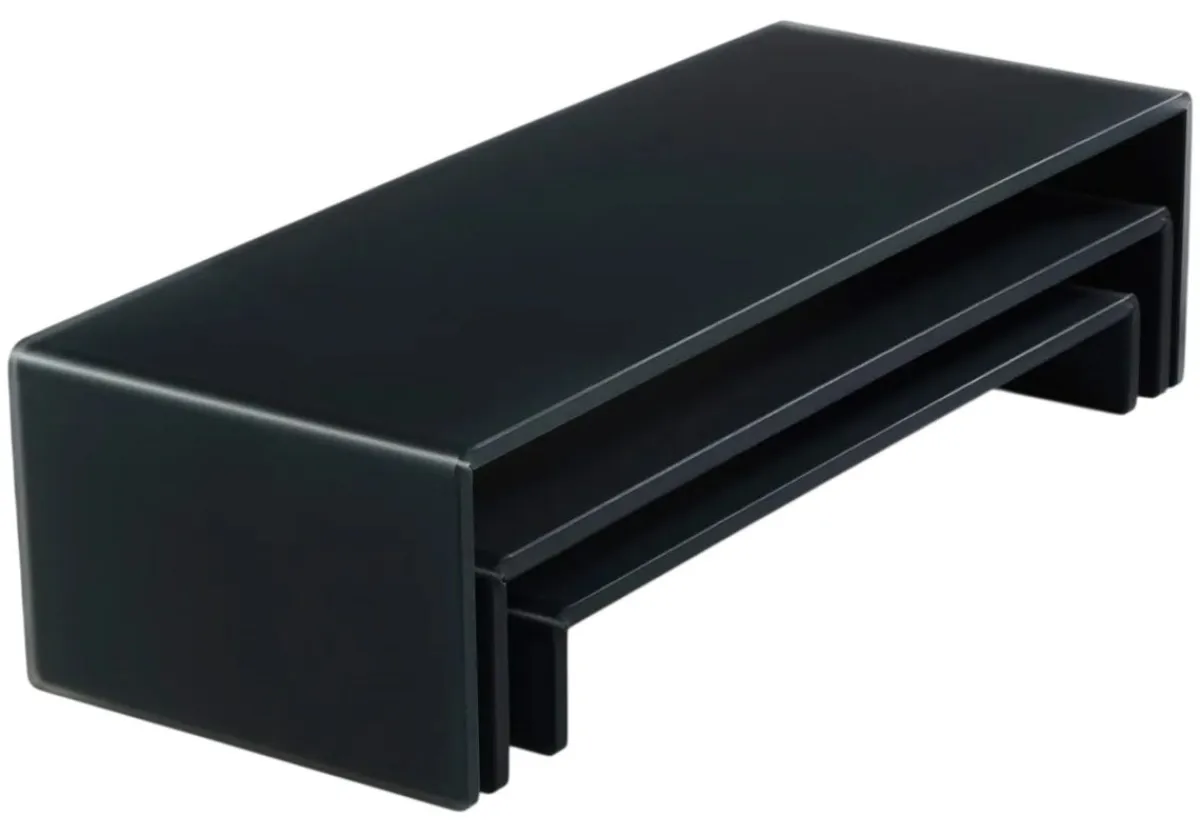 REVOL Buffet encastrable moyen résine Nacryl® gris anthracite 44,5x19,5x8,5 cm Mealplak Hot