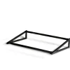 CRASTER Cadre réhausseur pour plateau de présentation acier noir 53x31,5x9,7 cm Flow