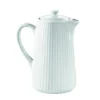 PILLIVUYT Cafetière blanc porcelaine culinaire 35 cl Plisse Hot
