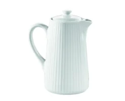 PILLIVUYT Cafetière blanc porcelaine culinaire 35 cl Plisse Hot