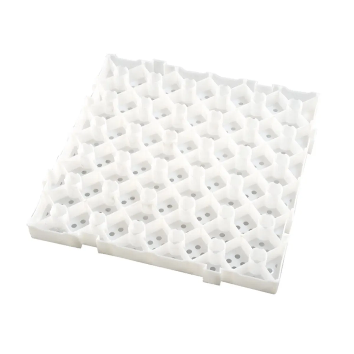 GILAC Caillebotis carré blanc plastique 50x50x5 cm Online