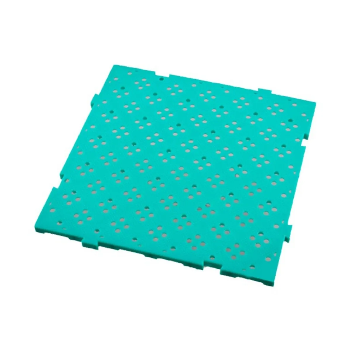 GILAC Caillebotis carré vert plastique 50x50x2,2 cm