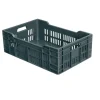 GILAC Caisse ajourée fond plein Sans couvercle gris plastique 60x40x20 cm 40 L fond plein parois ajourées New