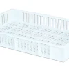 GILAC Caisse ajourée Sans couvercle blanc plastique 60x40x9 cm 15 L fond ajouré parois ajourées Hot